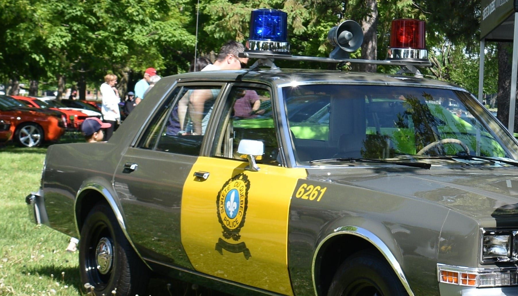 Une autopatrouille qui fait partie du patrimoine de la Sûreté du Québec